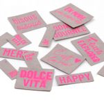 SnapPap Label grau/neon-pink - Message-0