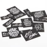 SnapPap Label schwarz/silber - Lettering-0