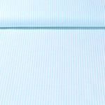Lin coton - Rayé Ecru Turquoise