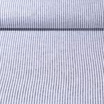 Baumwoll-Leinen - Streifen Ecru Schwarz