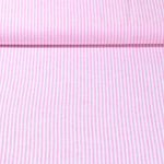 Lin coton - Rayé Ecru Rose