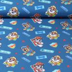 Jersey - Digitaldruck Paw Patrol Pfoten Petrol