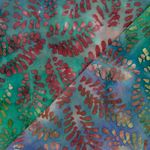 Katoenen popeline - Batik groen