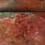 Baumwoll-Popeline - Tie Dye Braun Grün