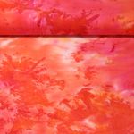 Baumwoll-Popeline - Tie Dye Orange