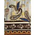 Viskose Popeline - Digitaldruck Paisley Braun Multicolor Viskose Popeline - Digitaldruck Paisley Braun Multicolor