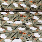 Viskose Popeline - Digitaldruck Blumen Grün