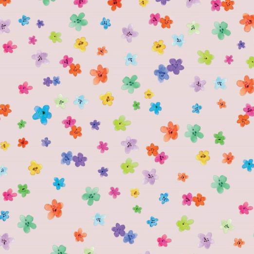 Jersey - Digitaldruck Blümchen auf Rosa