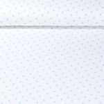 Jersey - Kombistoff Sterne Ecru Hellblau