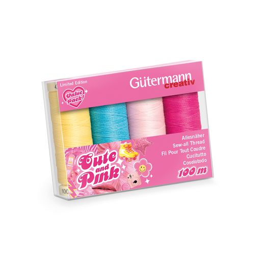 Set de fils à coudre Gütermann - Cute & Pink - 4 x 100m