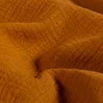 Mussola di cotone slub - tinta unita caramello