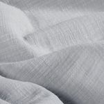 Mussola di cotone slub - tinta unita grigio argento