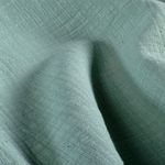 Mussola di cotone slub - menta