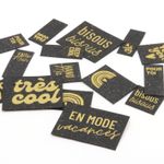 ReLeda Label Bogen - Message - schwarz/gold-0