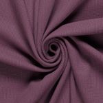 Bomullsstickad tröja - enfärgad mauve
