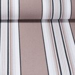 Outdoorstoff - Teflonbeschichtet Streifenmixed Braun Garngefärbt