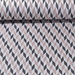 Tissu d´extérieur - Revêtement téflon Jacquard Losanges Beige Noir