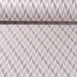 Outdoorstoff - Teflonbeschichtet Jacquard Rauten Beige Braun
