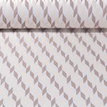 Outdoorstoff - Teflonbeschichtet Jacquard Rauten Vanille Braun