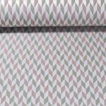 Outdoorstoff - Teflonbeschichtet Jacquard Rauten Beige Grün