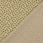 Bomull Cretonne Vintage – Blommor Beige Grön