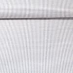 Cretonne de coton vintage - Carreaux Beige Bleu