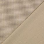 Bomullscretonne - Rutig Beige Blå