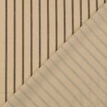 Bomullscretonne - Randig Beige Svart