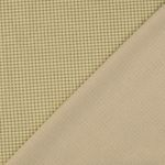 Bomullscretonne - rutig beige grön