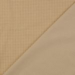 Bomullscretonne - rutig beige sand