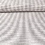 Baumwoll-Cretonne Vintage - Karo Beige Schwarz