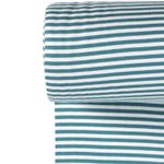 Poignets - Cerclés Pétrole Blanc Teint au fil