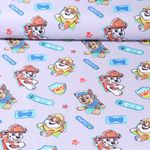 Jersey - Digitaldruck Paw Patrol Pfoten Grau