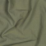 Vävt tyg i bomull Cotton Washed - enfärgad armygrön