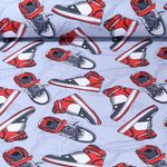 Jersey - Turnschuhe Grau Rot