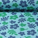 Bio Jacquard Jersey - Hamburger Liebe Al Lago Salute Türkis