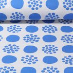 Jersey jacquard bio - amour hambourgeois Al Lago Punti double face bleu