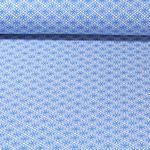 Økologisk Jacquard Jersey - Hamburger Liebe Al Lago Rhomb Knit Blue