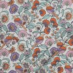 Belagd bomull - bird garden white