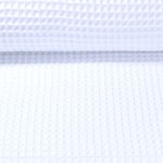 Baumwolle Waffelpiqué - XL Waffel Saunatuch Weiß