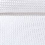 Baumwolle Waffelpiqué - XL Waffel Saunatuch Ecru