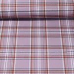 Modestoff - Tartan Check Karos Lila Braun