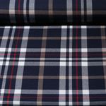 Modestoff - Tartan Check Karos Navy Kamel