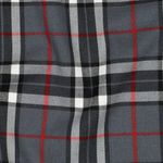 Mode stof - Tartan tern grå rød