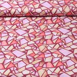 Baumwoll-Cretonne - Digitaldruck Marmor Bordeaux