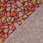 Bomullscretonne - digitaltryck marmor Bordeaux