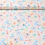 Baumwoll-Cretonne - Digitaldruck Urlaub Am Meer Sand