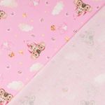 Cotonnade Crétonne - Impression numérique rose