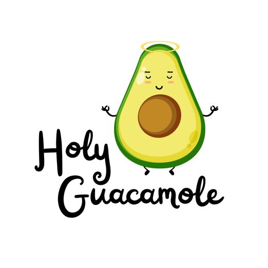 Bügelbild Holy Guacamole