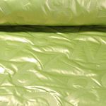 Gesteppter Jackenstoff - Zahlen und Nummern Geprägt Lime